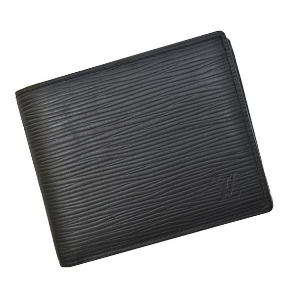 Louis Vuitton Black Noir Leather NM Marco Epi Wallet Bifold - Picture 1 of 3